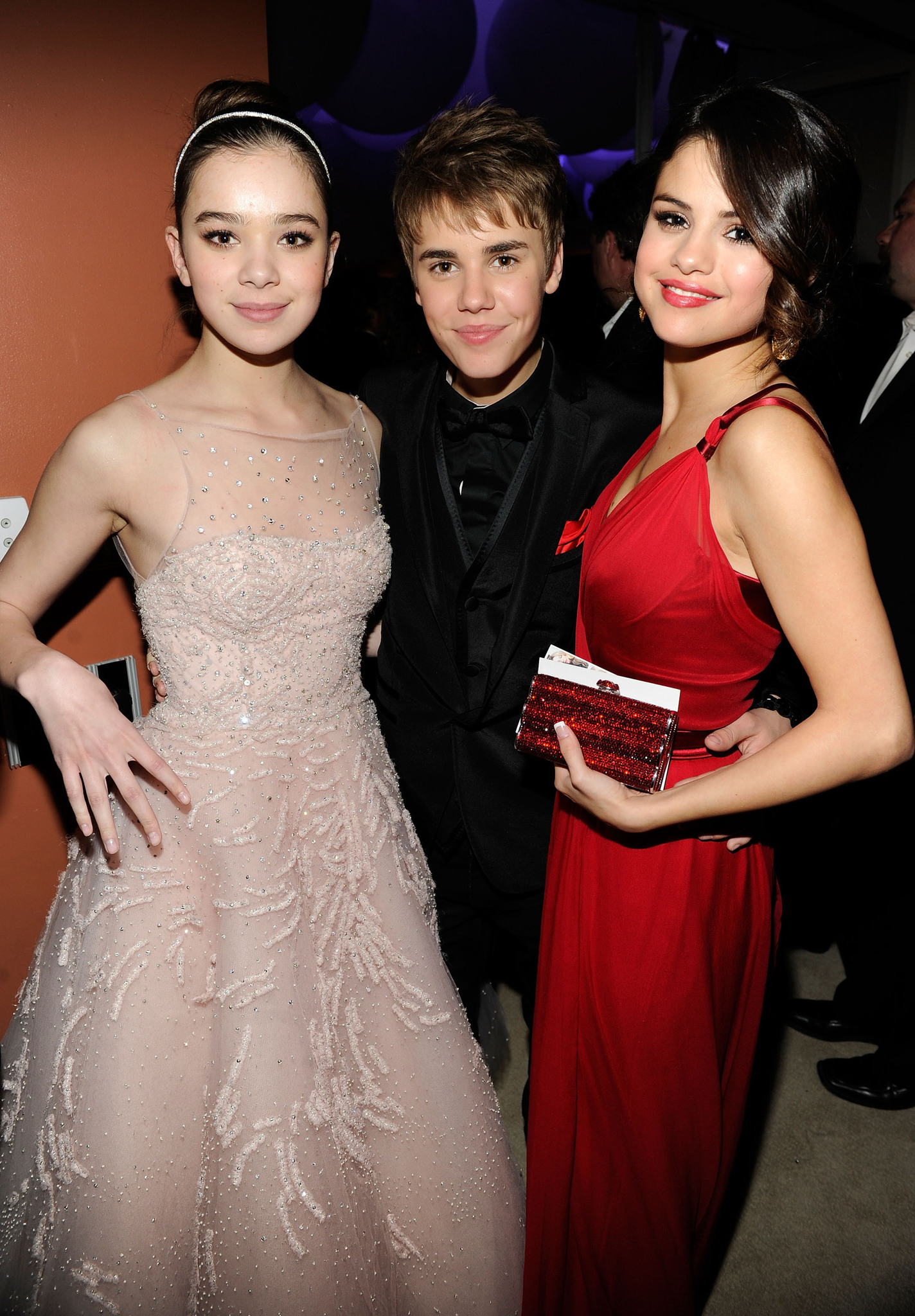 Selena Gomez, Hailee Steinfeld and Justin Bieber