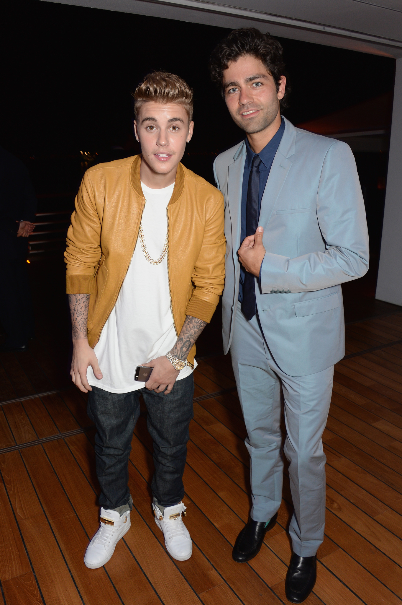 Adrian Grenier and Justin Bieber