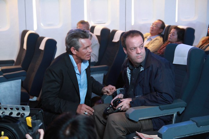 Scene with Eric Roberts in The Mark: Flight 77 something