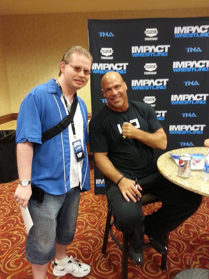 Tristan Stadtmuller with Kurt Angle