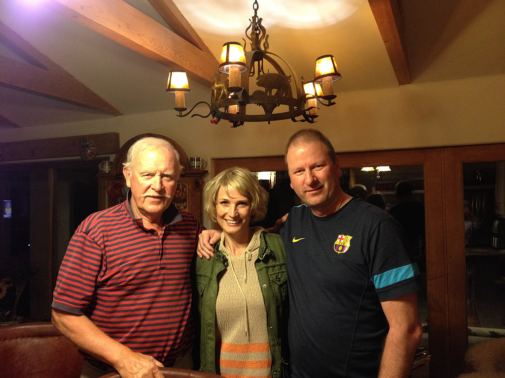 At Max`s Ranch in Los Angeles with 2unit director Max Kleven & actress Mette Holt