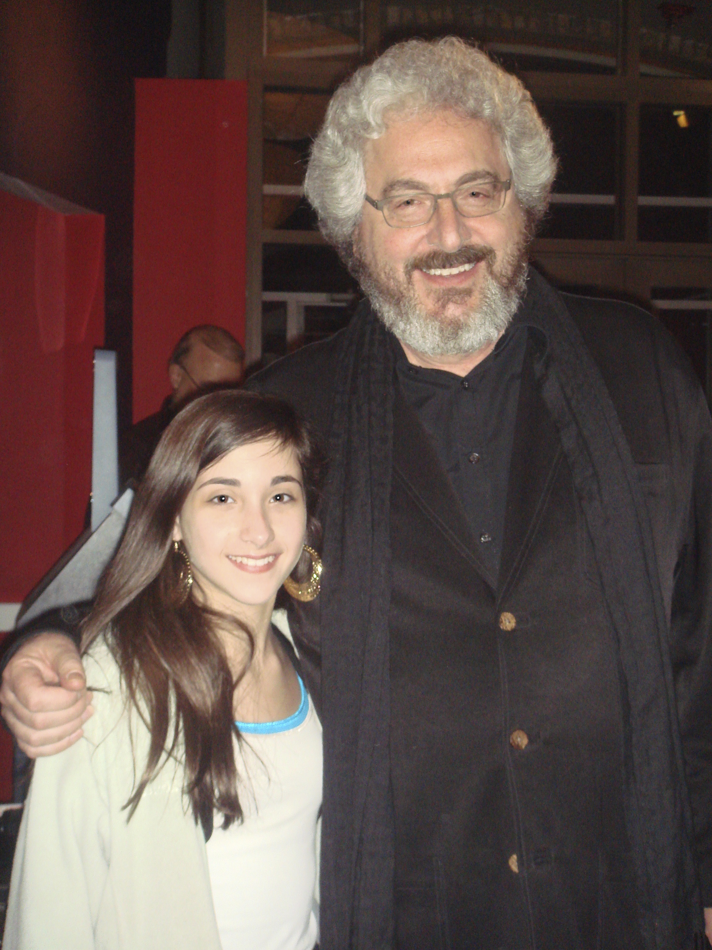 Isabel and Harold Ramis after performing at the Laugh It Up, Lend A Hand Fundraiser in Highwood, IL (4/2010)