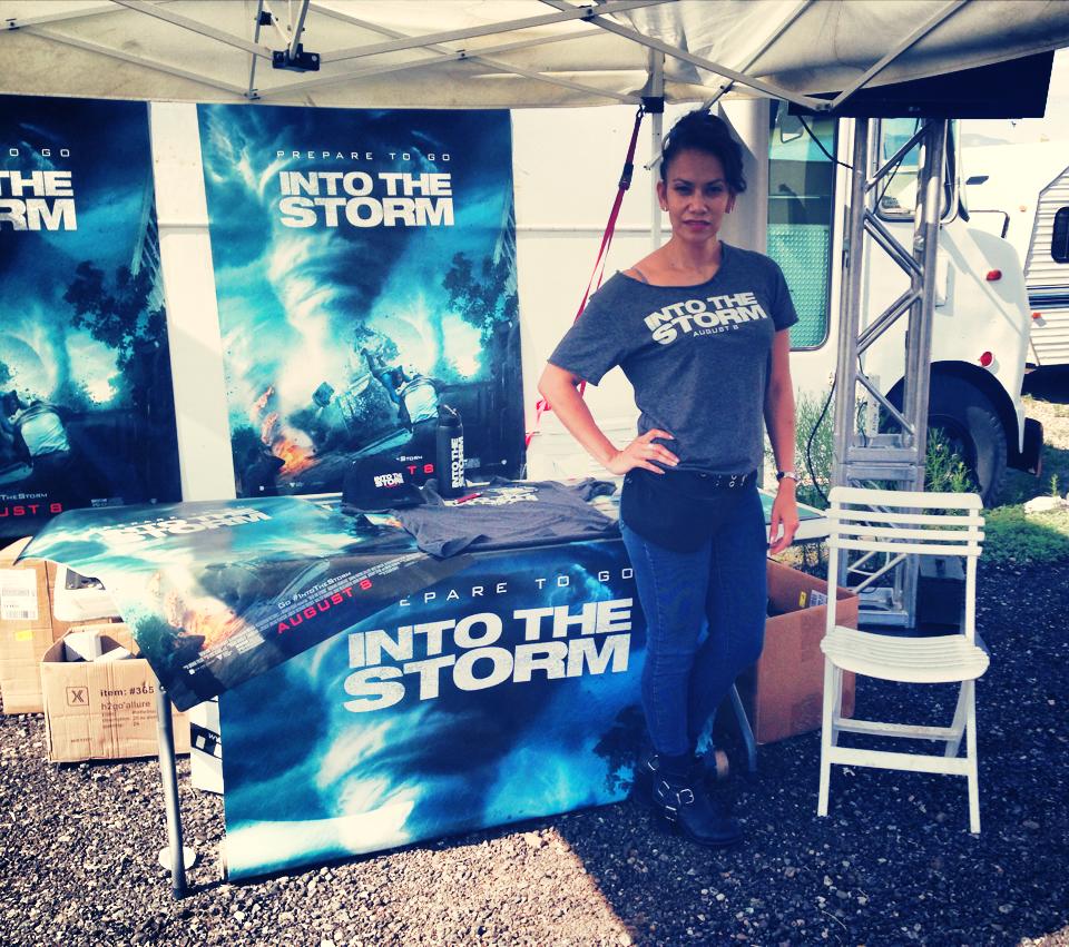 Promotion for WB Into The Storm at the Albuquerque Speedway
