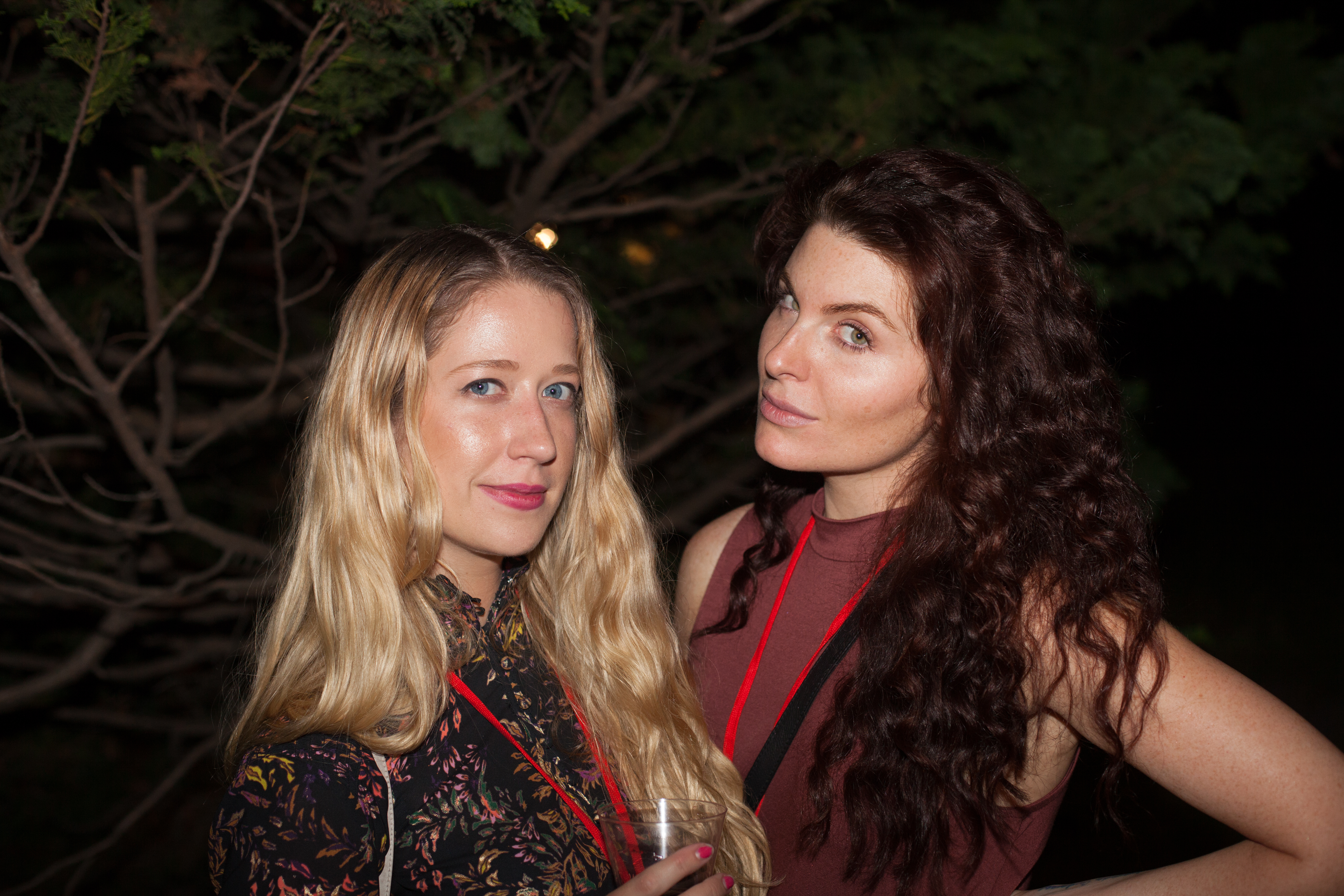 Lindsay-Elizabeth Hand and Director Andrea Kfoury at the Woodstock Comedy Festival