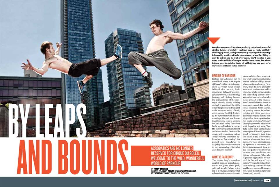 Inside Fitness (featured Parkour Article)