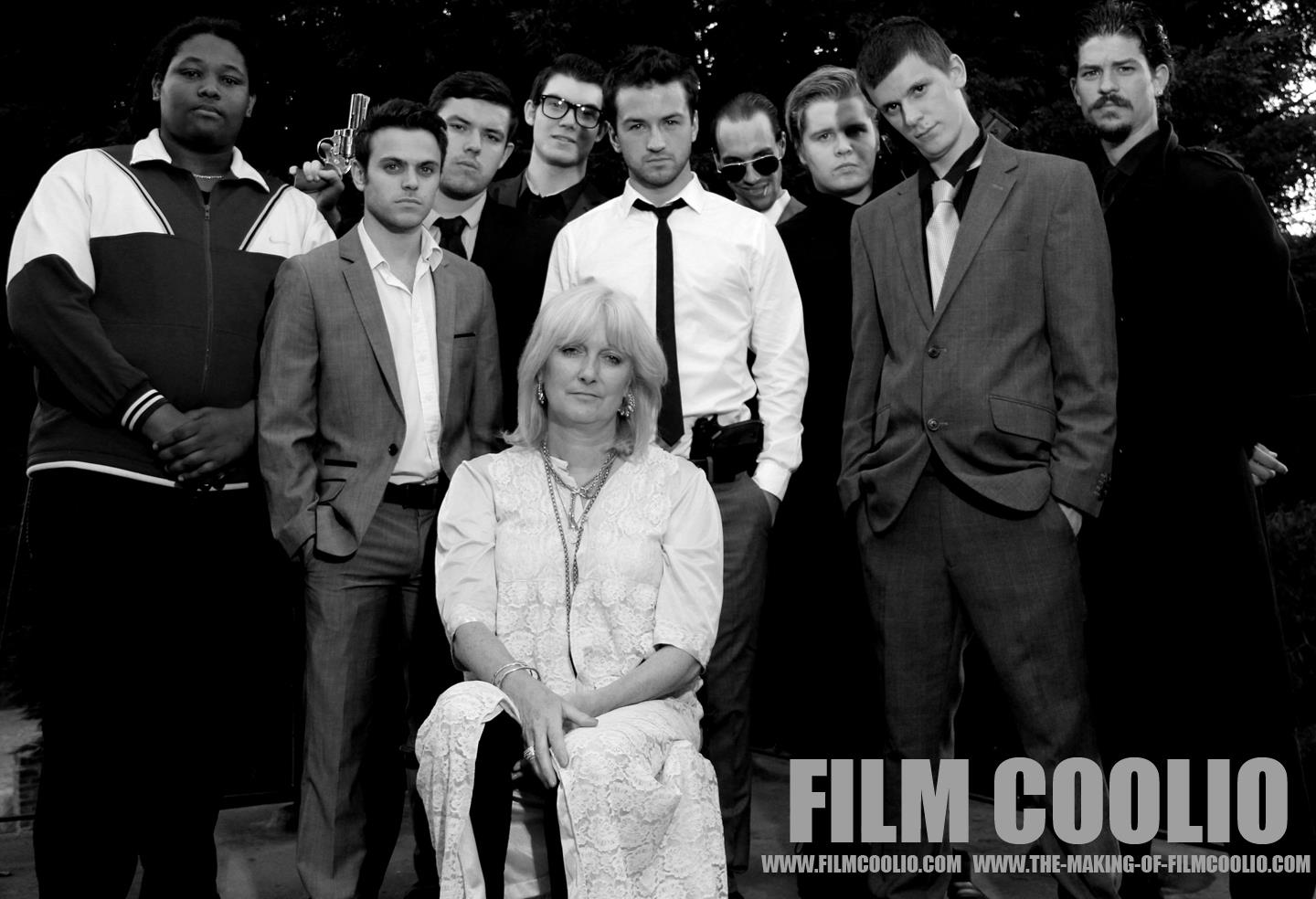 Group photo of the young cast featured in the film C.O.O.L.I.O.