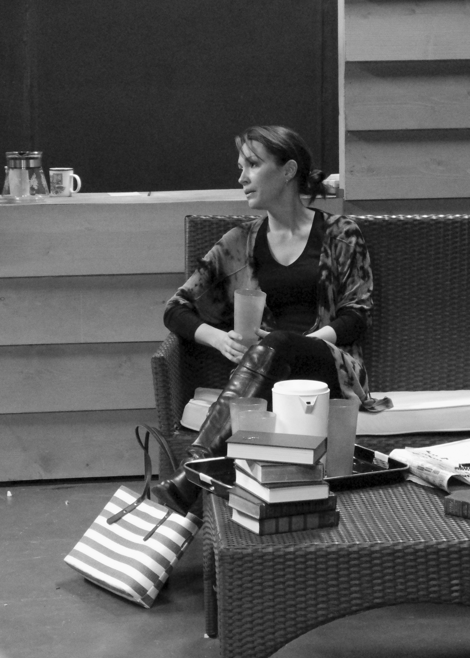 In rehearsal; If We Are Women, 2012.