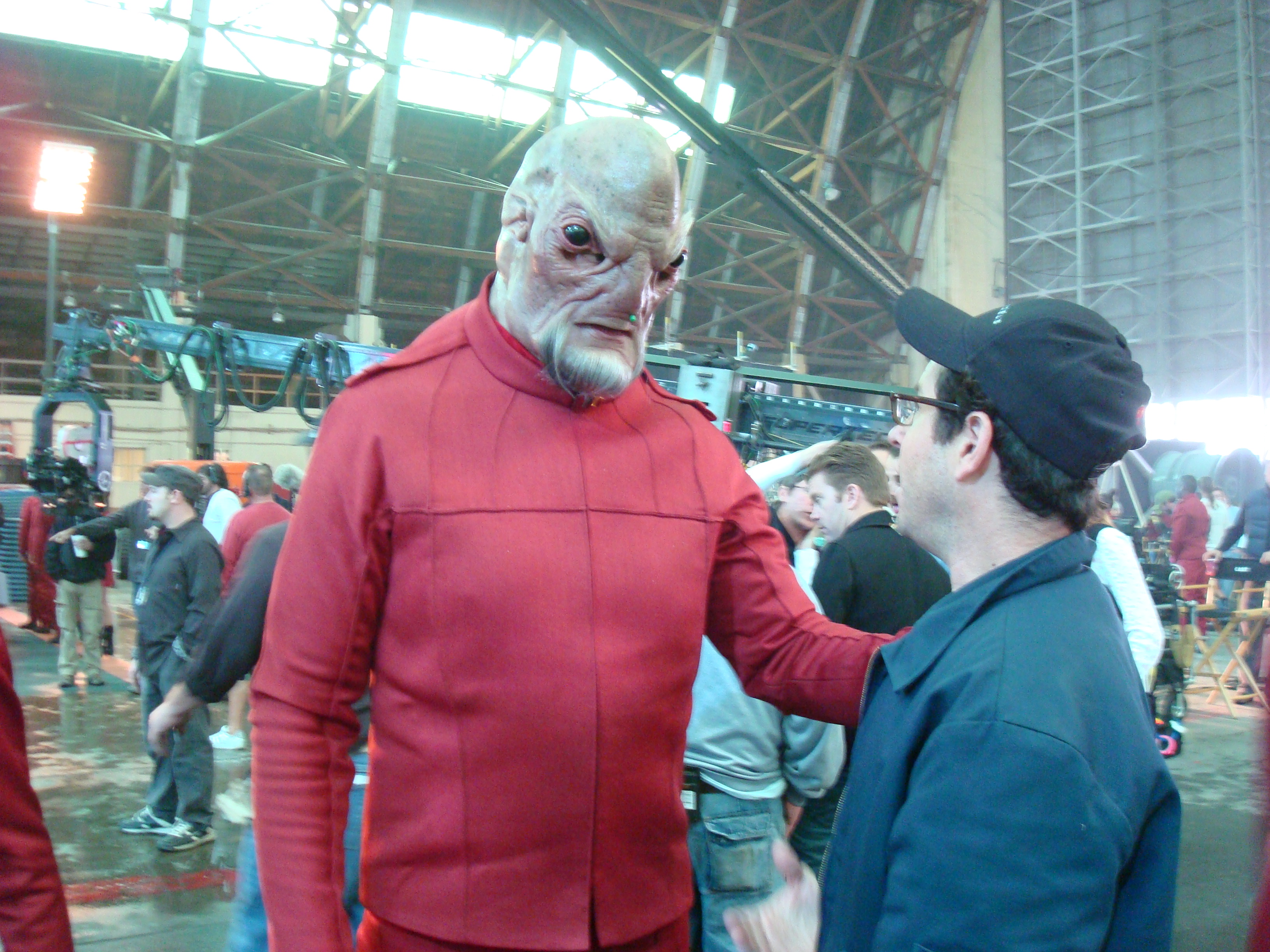 Jeff Chase as Dexter with JJ Abrams Star trek