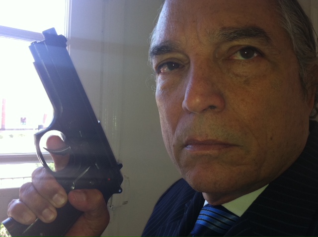 THEO as Mob Boss with Gun