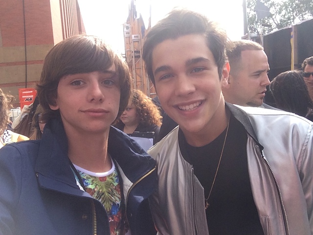 Austin Mahone and Mavrick Moreno at the KCS's