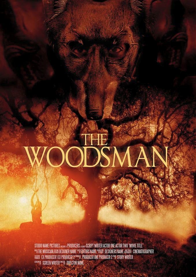 Movie poster for 'THE WOODSMAN'. Directed by Paul Leach, Harbinger Entertainment. 2015