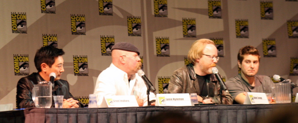 Grant Imahara, Adam Savage, Tory Belleci and Jamie Hyneman