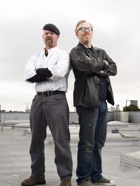 Still of Adam Savage and Jamie Hyneman in MythBusters (2003)