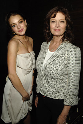 Susan Sarandon and Lindsay Lohan
