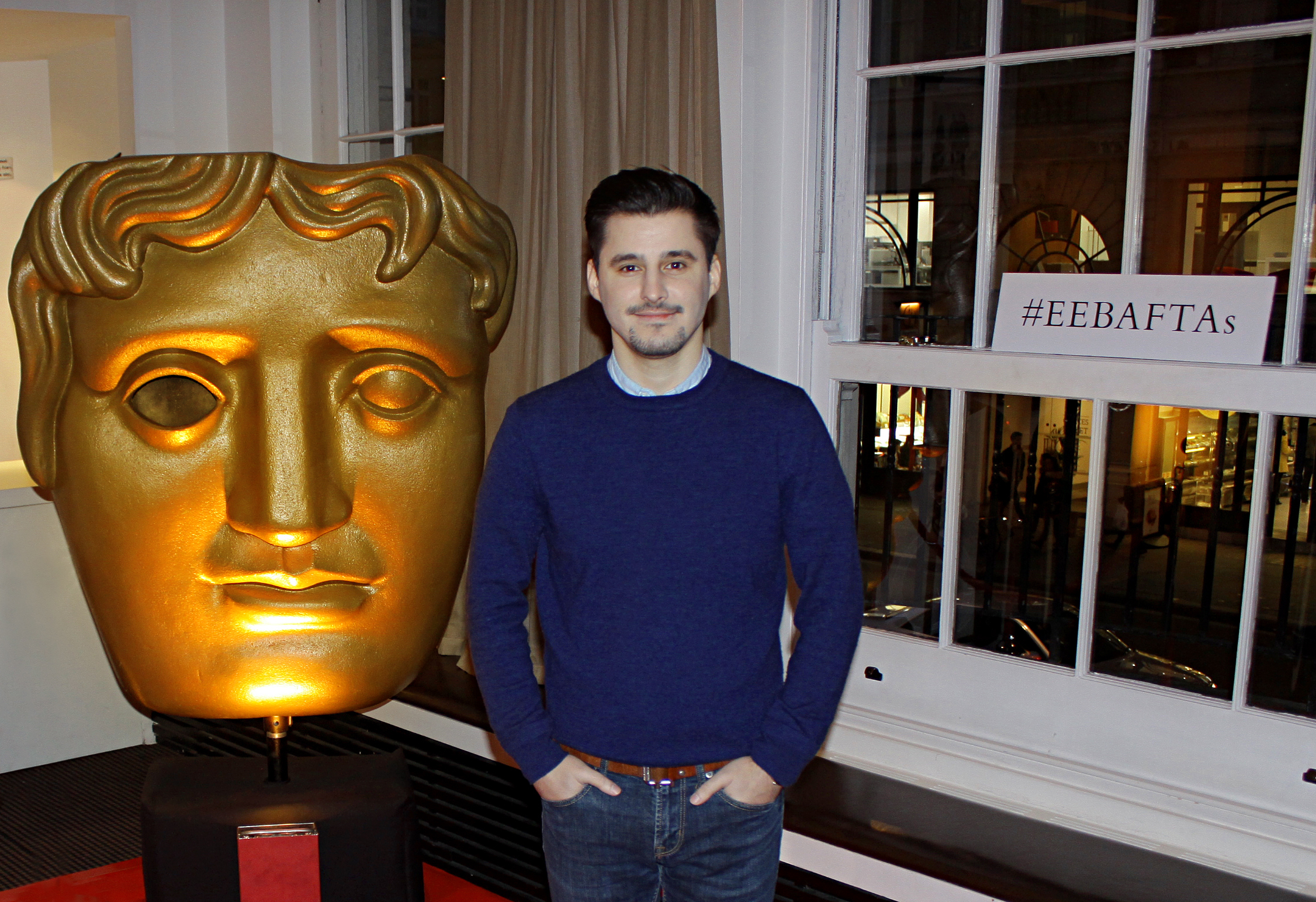 Josh Wood visits BAFTA headquarters ahead of the British Academy Film Awards on January 27, 2015 in London, England.