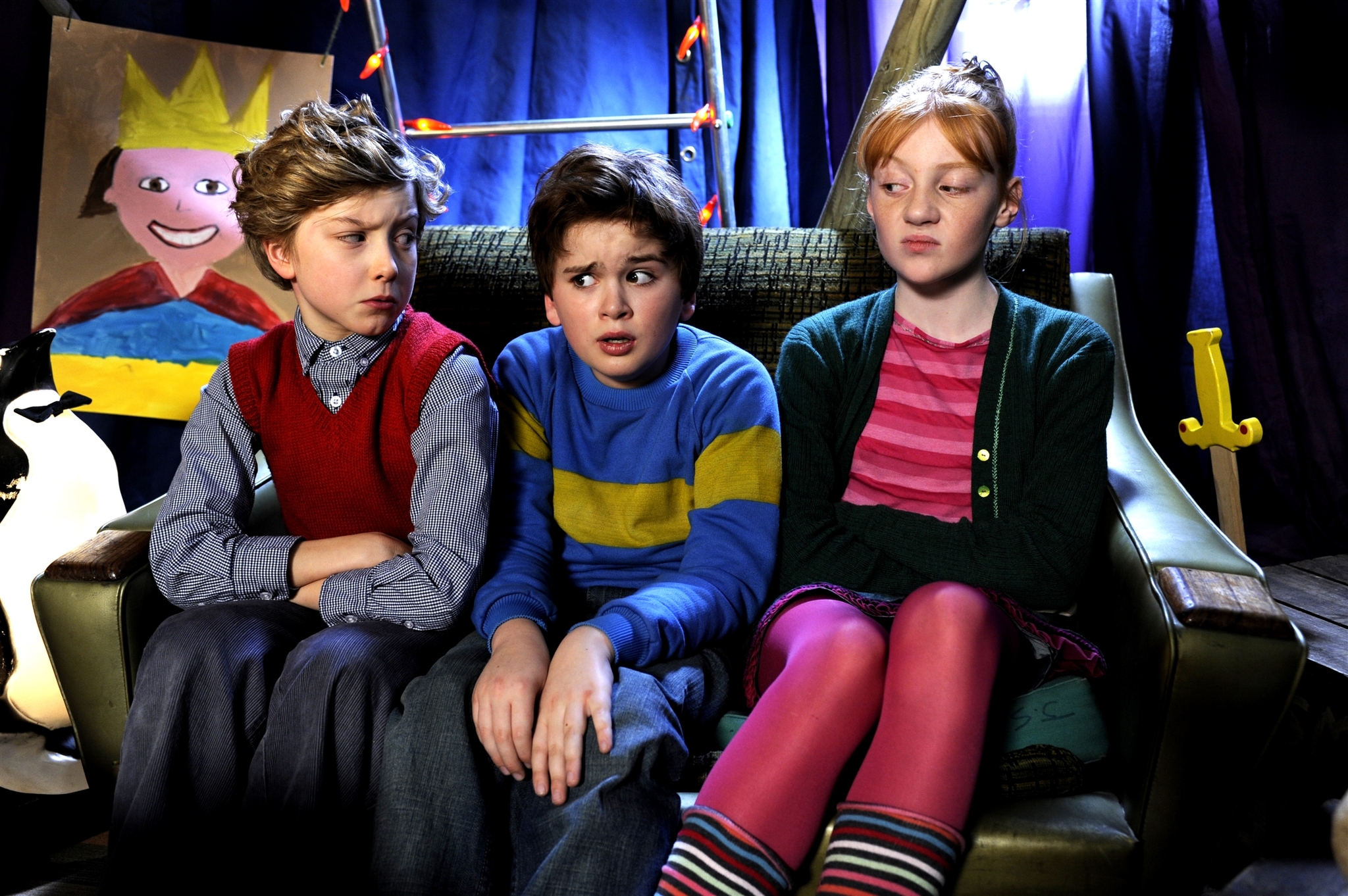 Still of Theo Stevenson, Ross Marron and Scarlett Stitt in Horrid Henry: The Movie (2011)