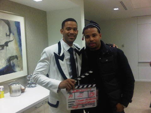 Dir. Joshua Coates and Todd Anthony on the set of the upcoming film 