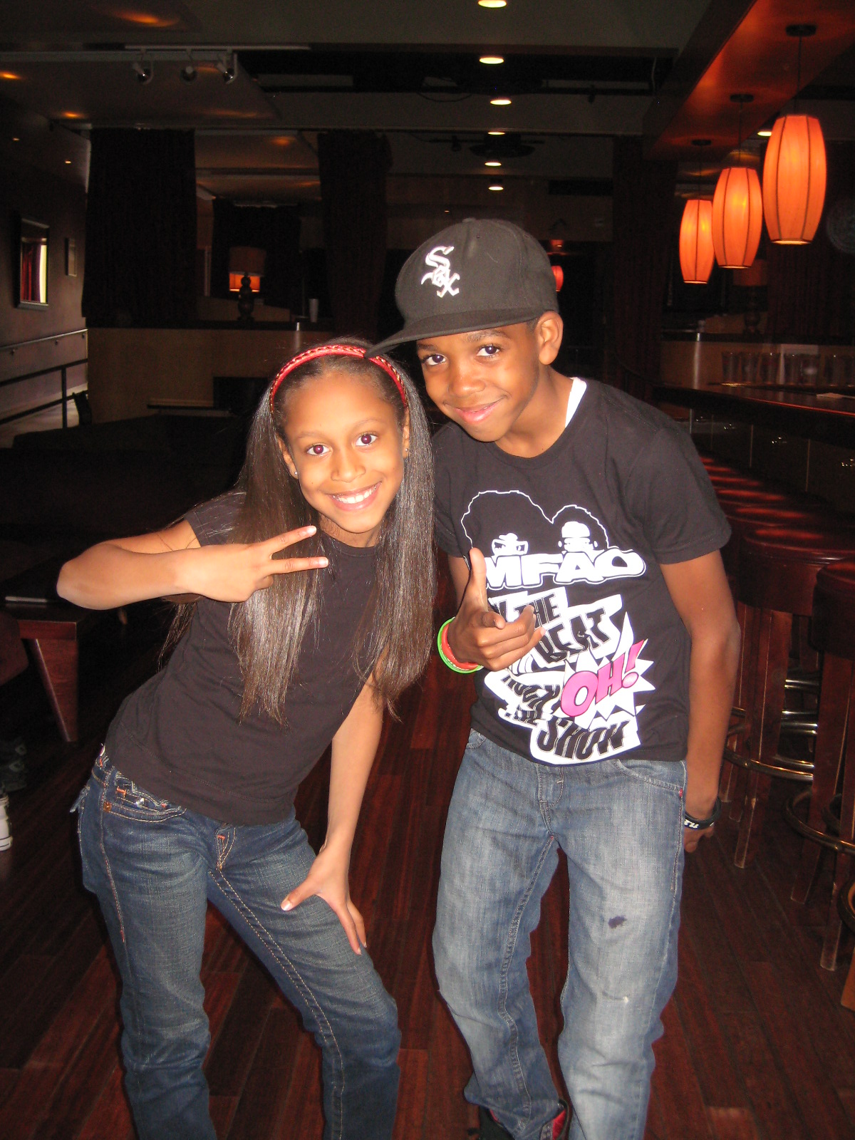 Alysah Pizarro & Myles Brown Hanging out @ the Lucky Strike.