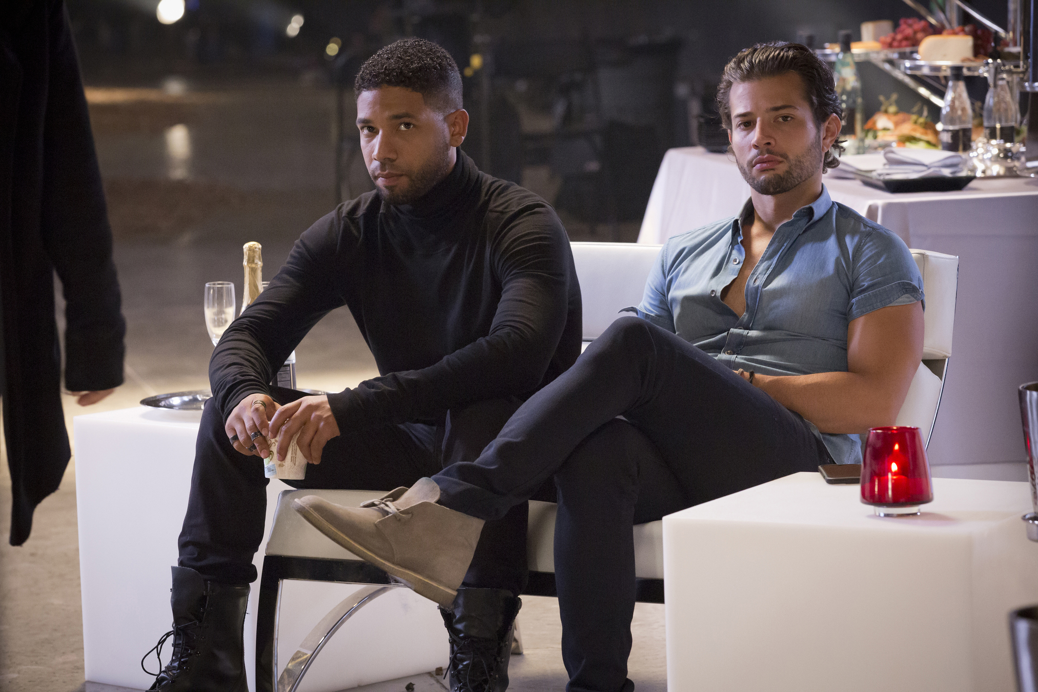 Still of Jussie Smollett and Rafael de la Fuente in Empire (2015)