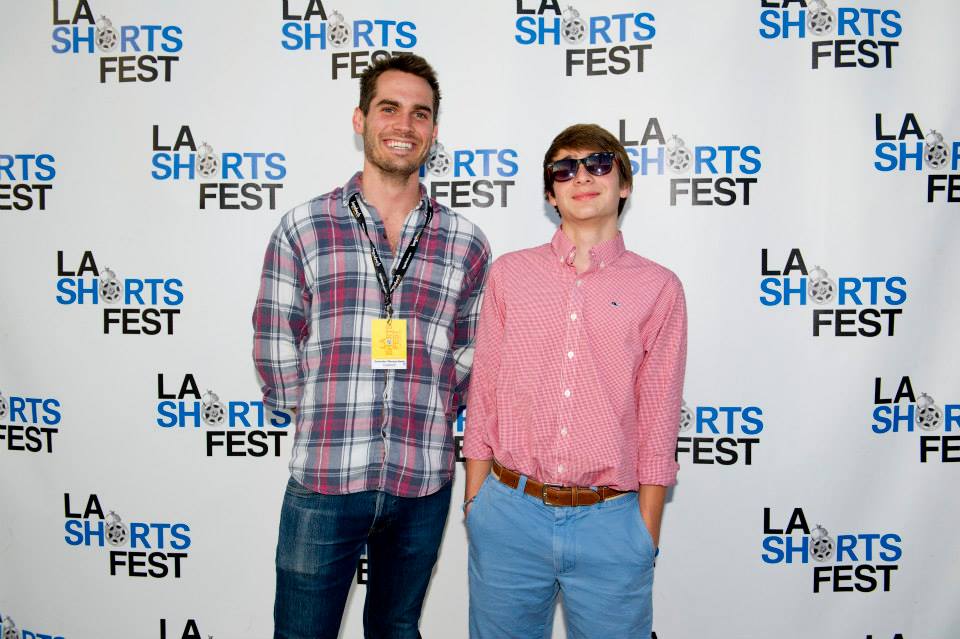 Jim Cummings and Grant Amann at the LA Shorts Fest screening of Confusion Through Sand.