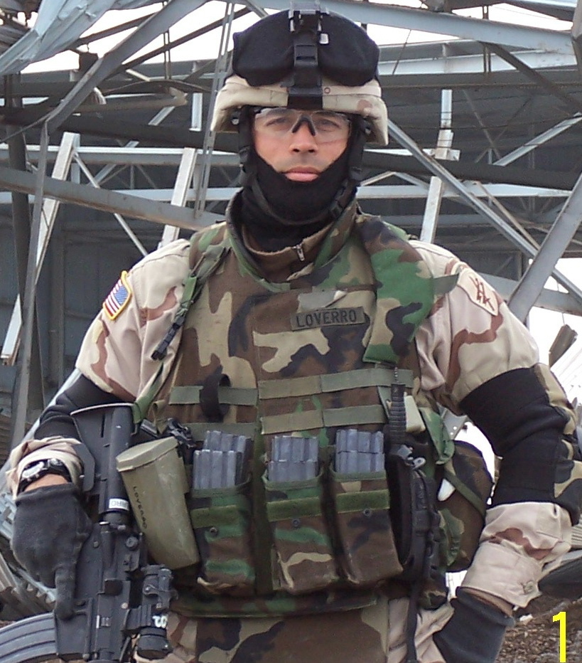Christopher Loverro serving in Iraq.