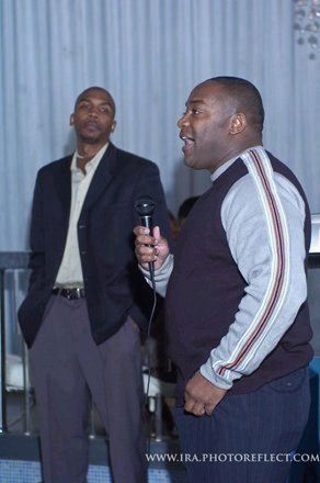 Terence V. Steele and Kewin Muhammad at the Georgia Film Foundation's Winter Red Carpet in Atlanta, GA, December 18, 2009.
