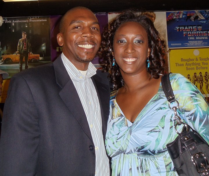 Terence V. Steele and Cindia DeVaughn at the premiere of 