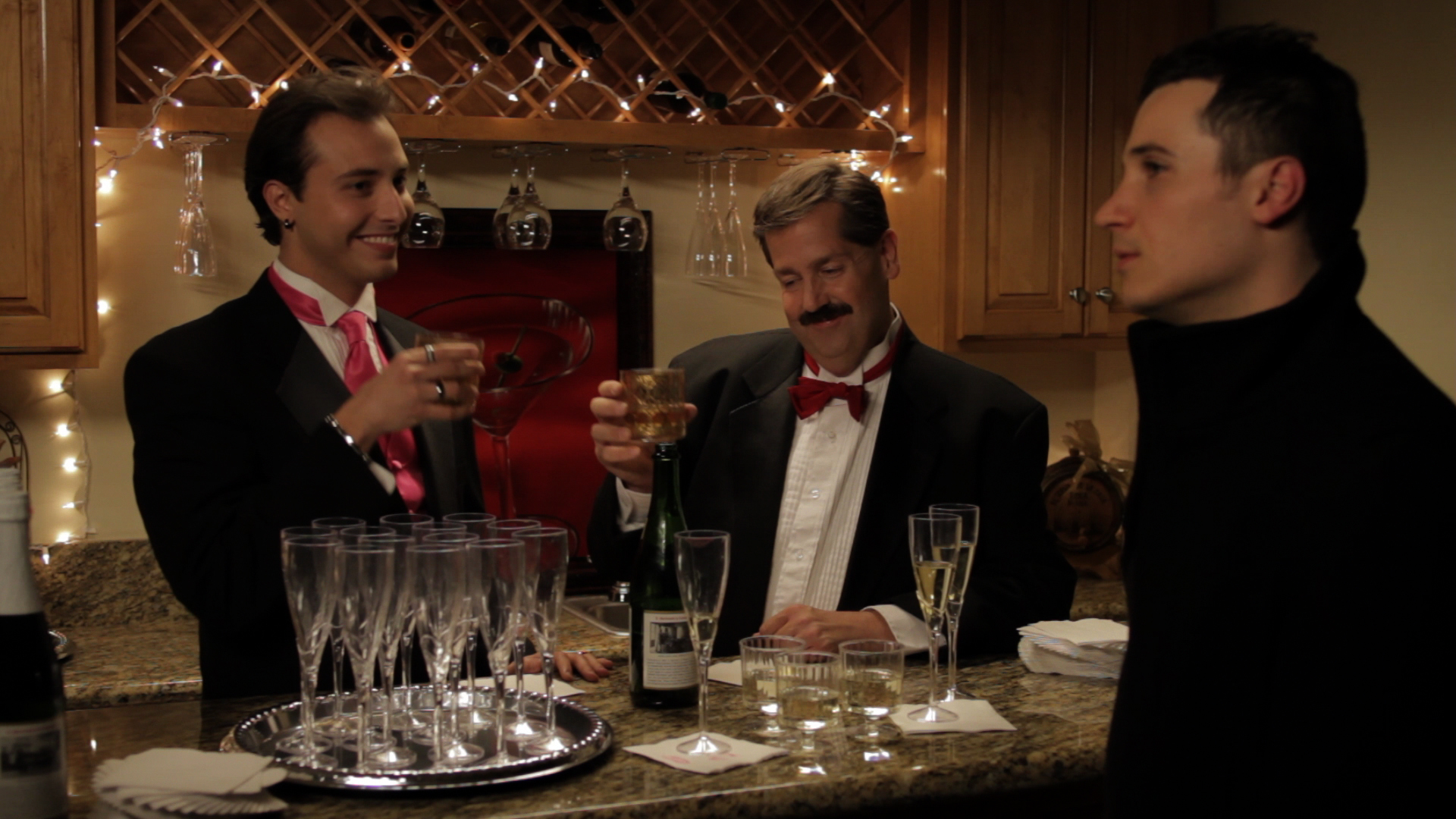 Still of Eddy Salazar (Will Hart), Tom Tangen (Maxie Maxwell) and Andre Agazaryan (Dirk) in The Extra