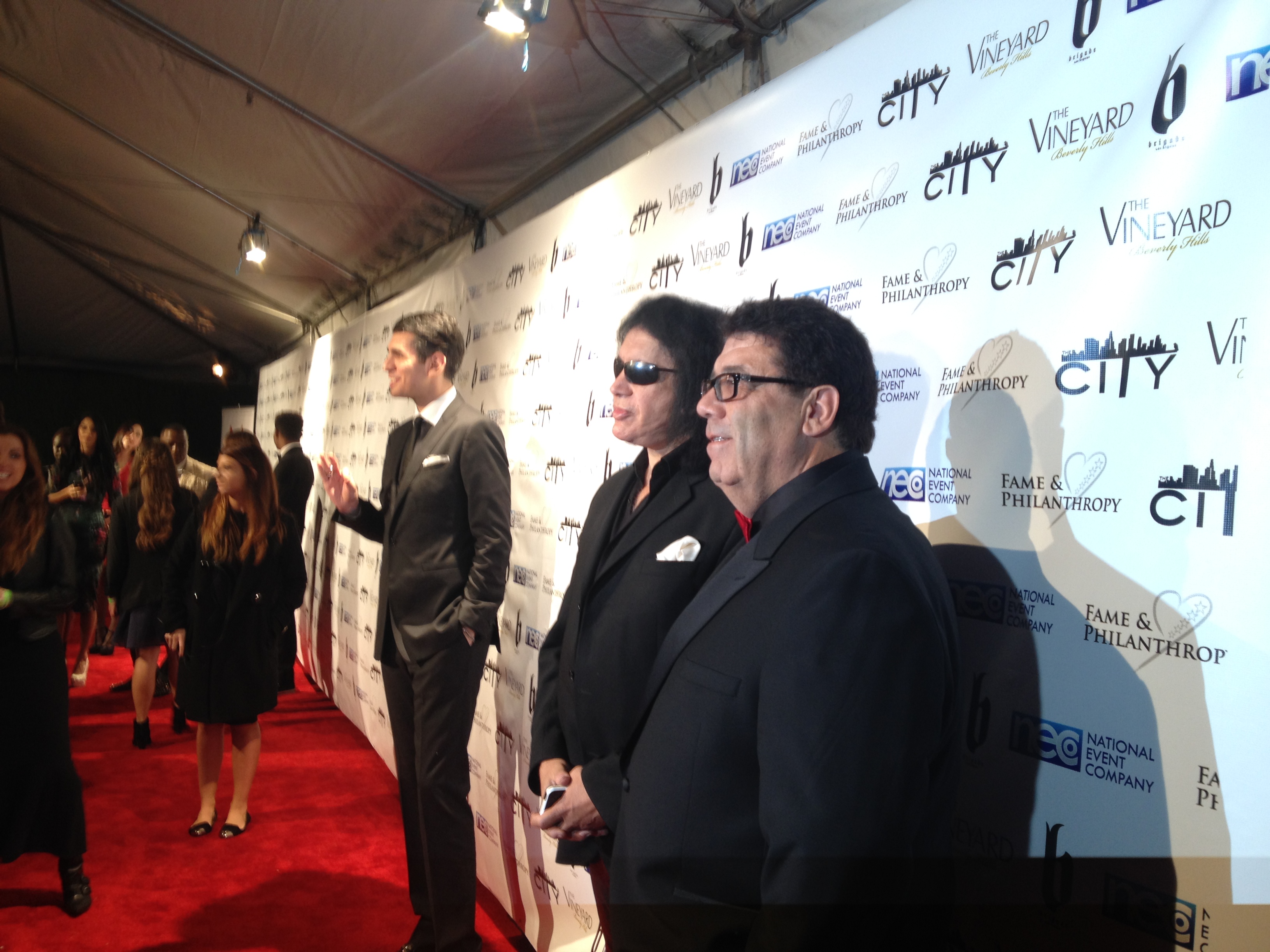 Victorino Noval and Gene Simmons at the Oscar night Event held at Vineyard Beverly Hills