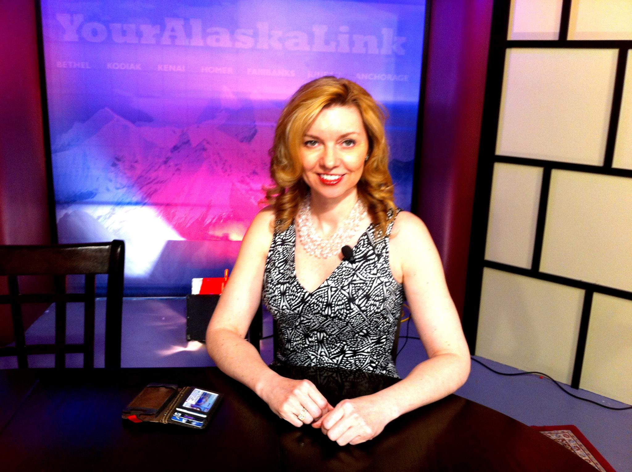 On set hosting Alaska Political Insider