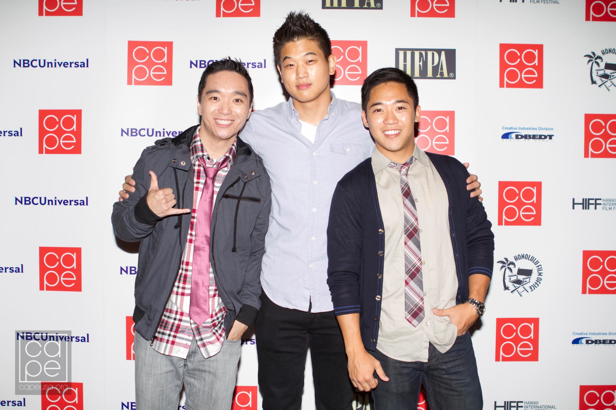 With Ki Hong Lee and Hymnson Chan at the CAPE New Writers Awards