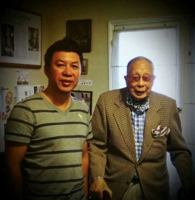 With famous writer Lee Chin Yang whose musical 