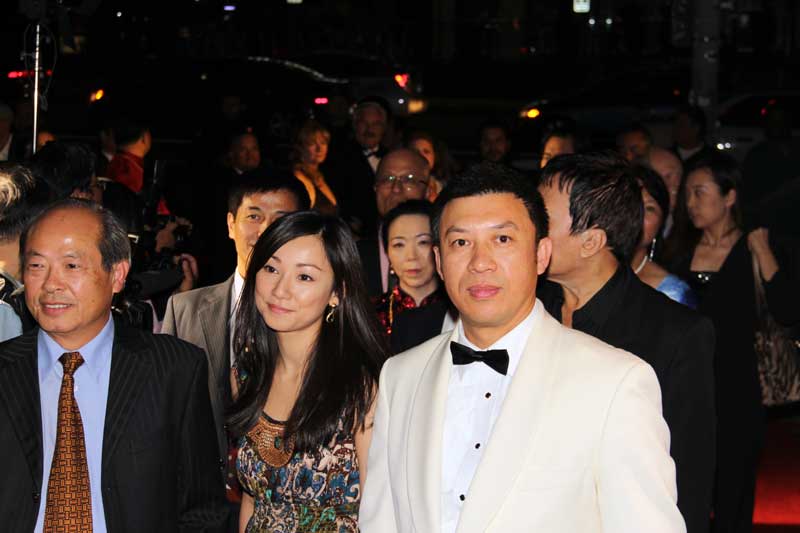 Walking on the red carpet at the 7th Chinese American Film Festival