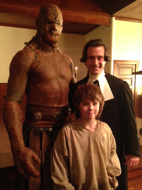 On set of Sleepy Hollow with The Golem & The Priest
