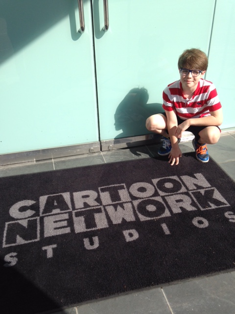 Braden at recording of Cartoon Network's 