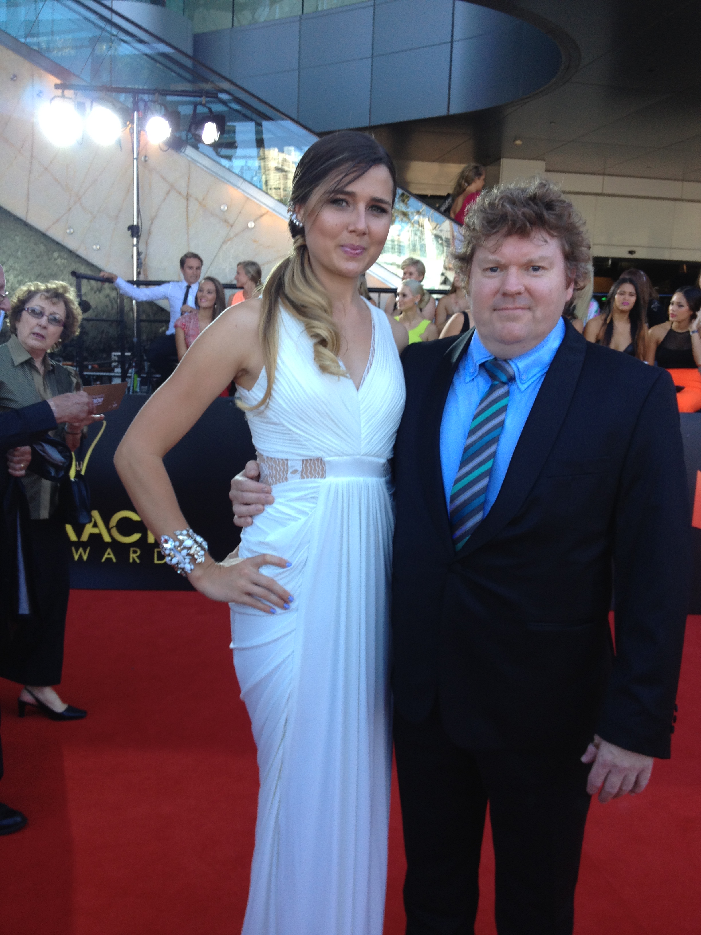 At the 2014 AACTA awards with my good mate, and client Stephen Hunter, star of the Hobbit series (as Bomber).
