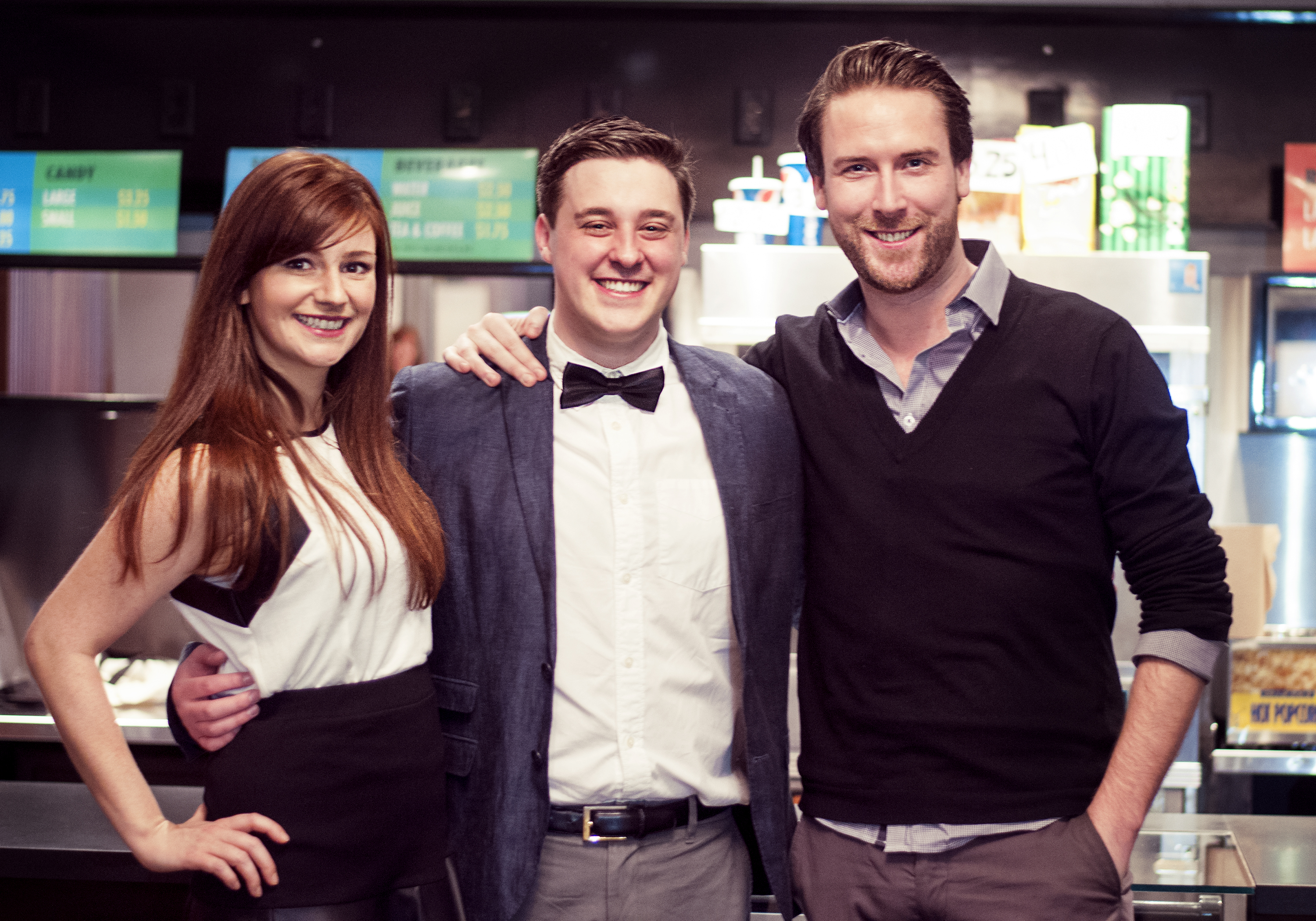 (L to R) Actor Ivana Stojanovic, Director Chris Di Staulo, Actor Nick Smyth at cast and crew screening of 