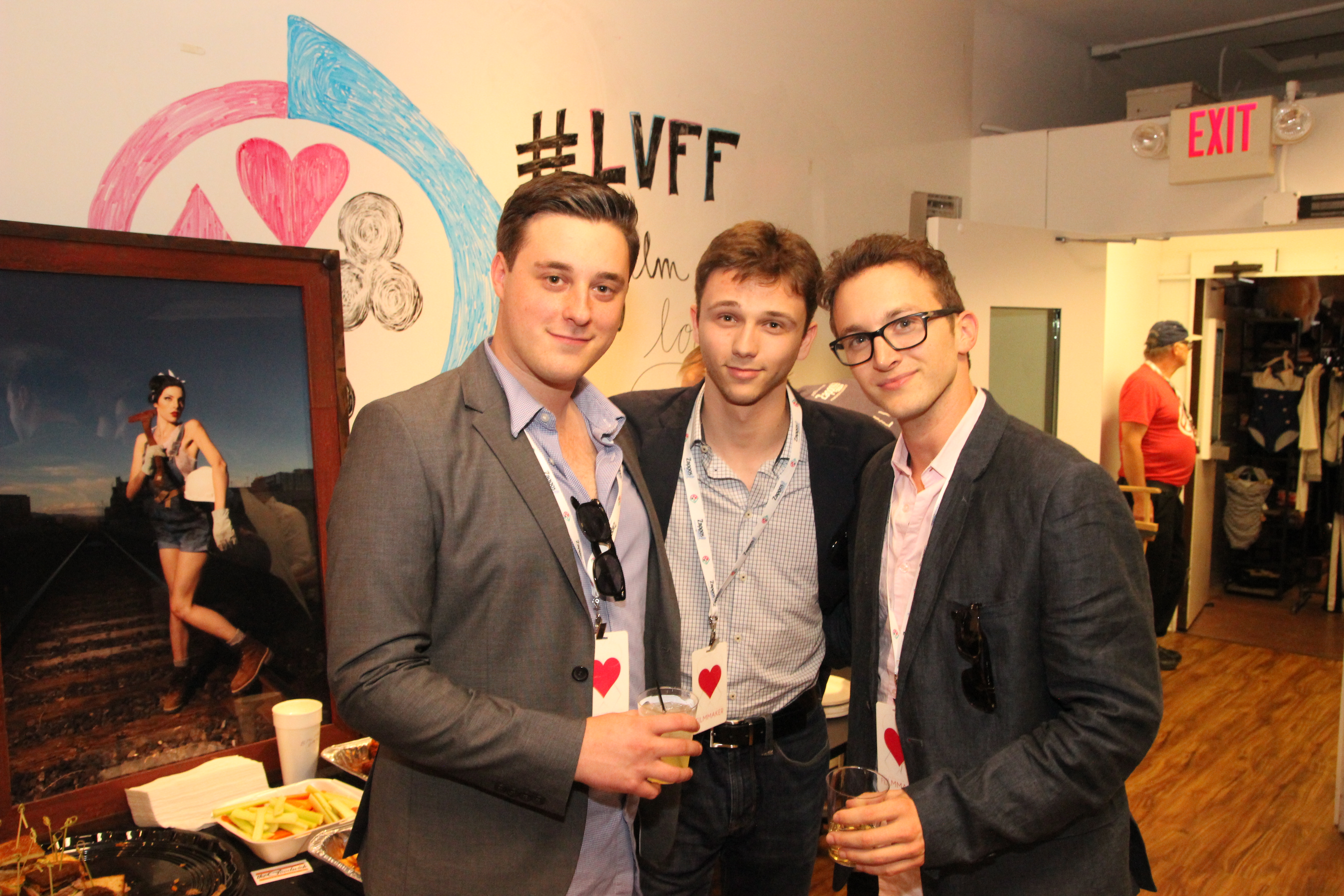 (L to R) Director Chris Di Staulo, Editor Corey Stanton and Actor Jeremy Ferdman at the Las Vegas Film Festival '14