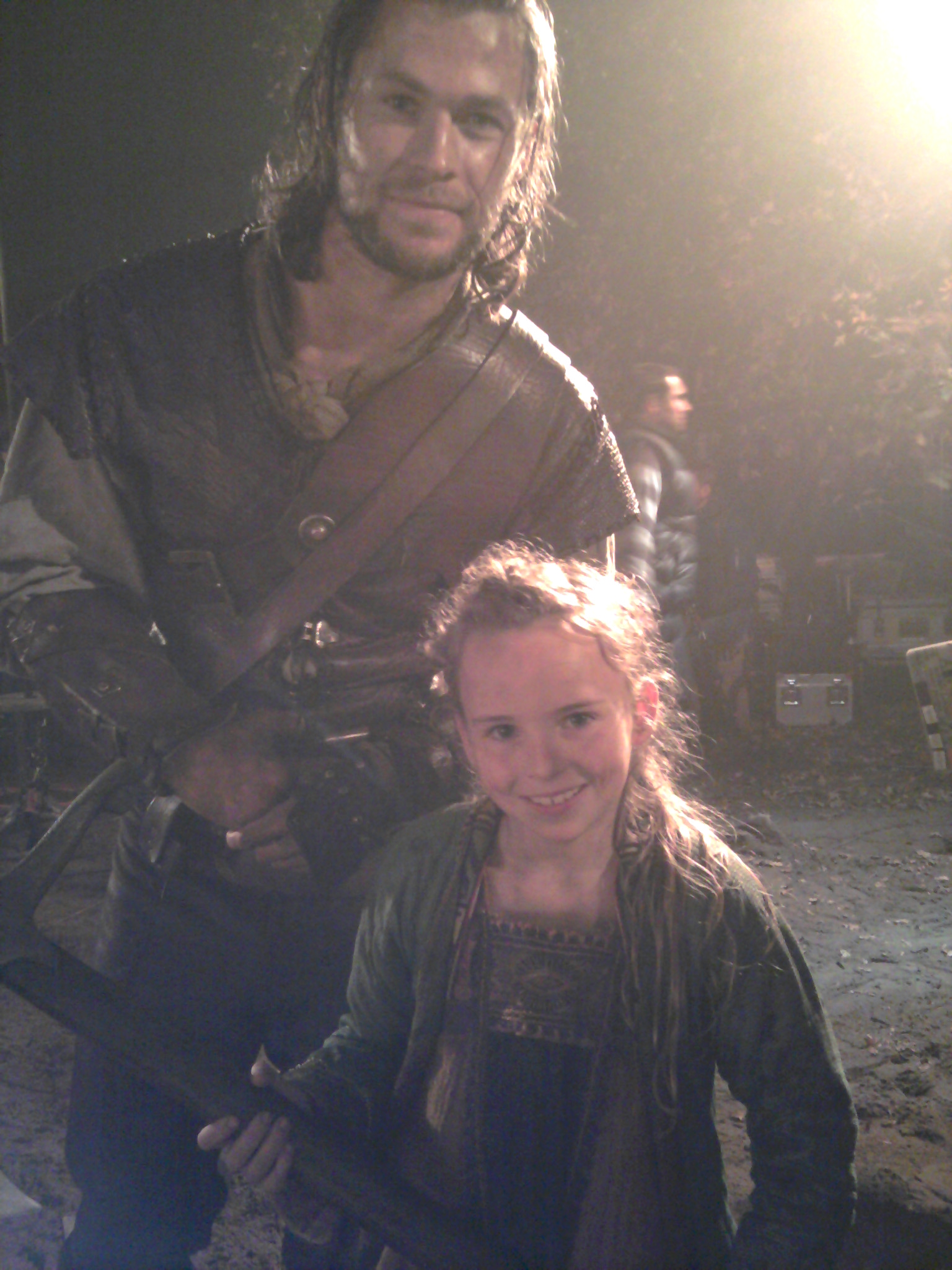 As Lily with Chris Hemsworth in Snow White and the Huntsman