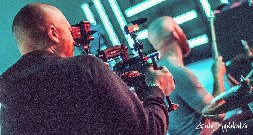Director Ian McFarland filming on the Killswitch Engage 
