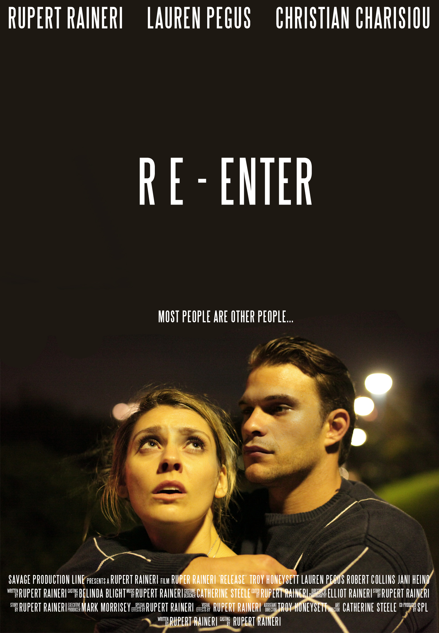 RE - ENTER featuring Rupert Raineri, Lauren Pegus and Christian Charisiou