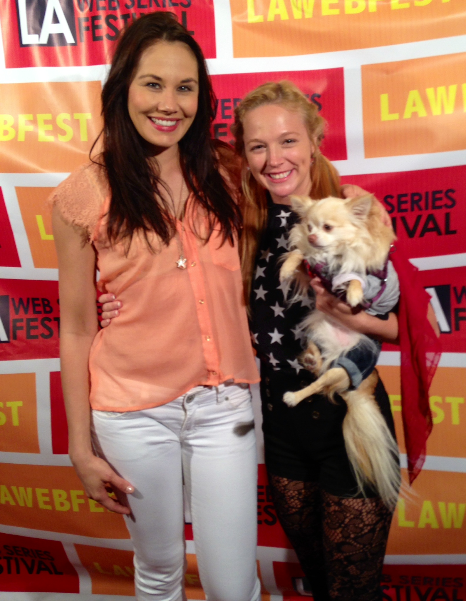 LA Web series festival for 2fur1. With Jahnna Lee Randall and Gizmo the chihuahua.
