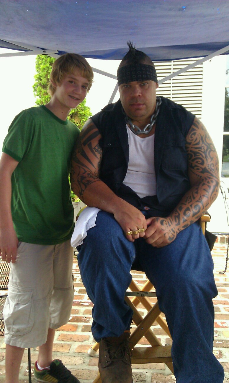 On Set of No One Live with Brodus Clay
