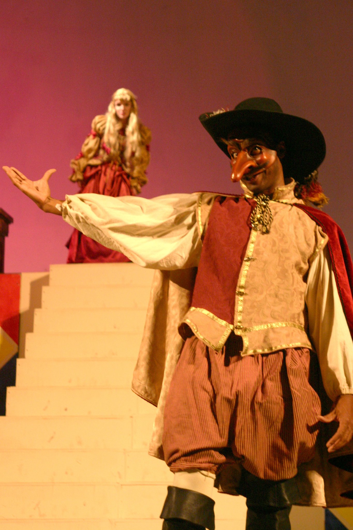 Prince Morocco in the Commedia Dell'Arte version of the Merchant of Venice