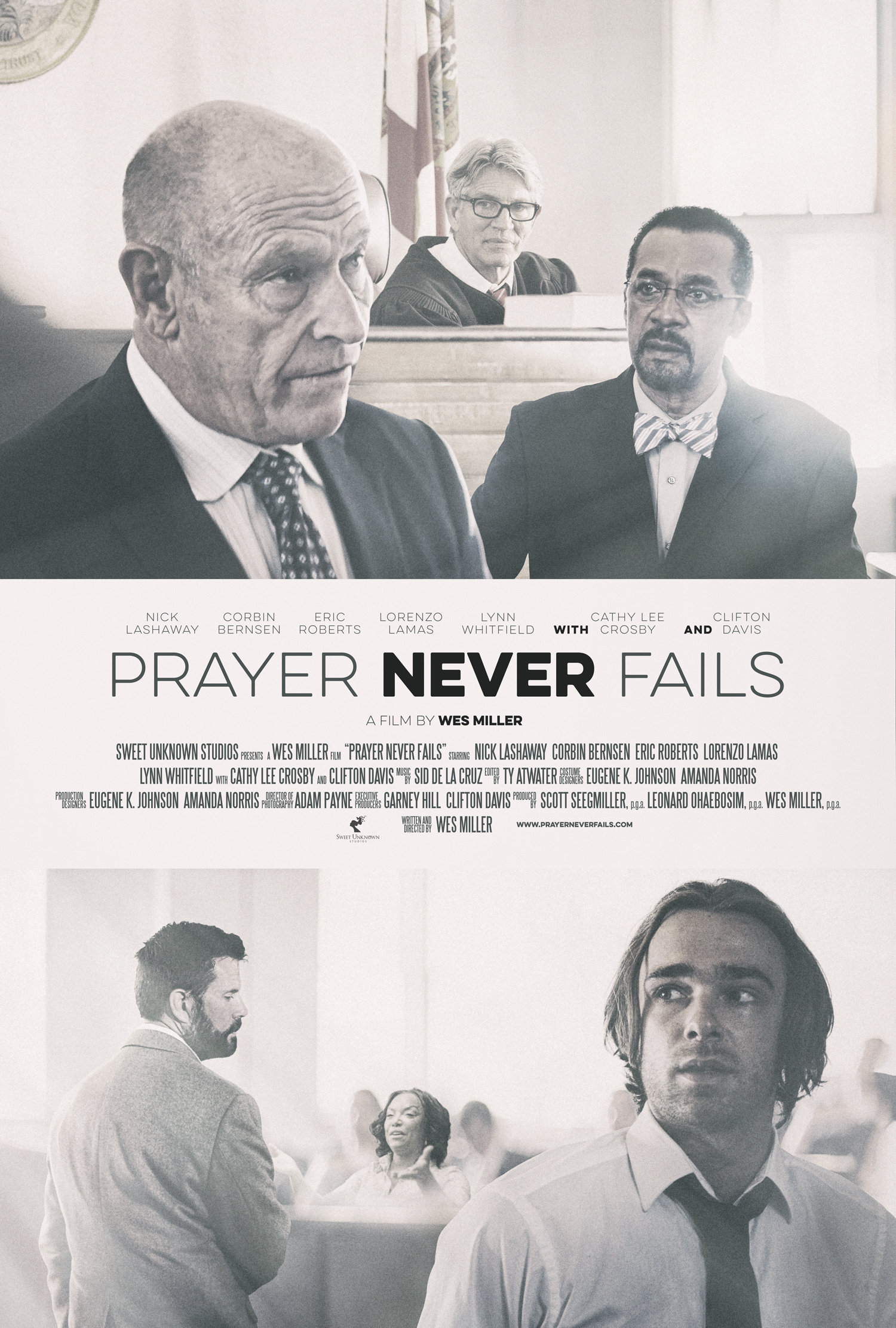 Eric Roberts, Corbin Bernsen, Lorenzo Lamas, Lynn Whitfield and Clifton Davis in Prayer Never Fails (2016)