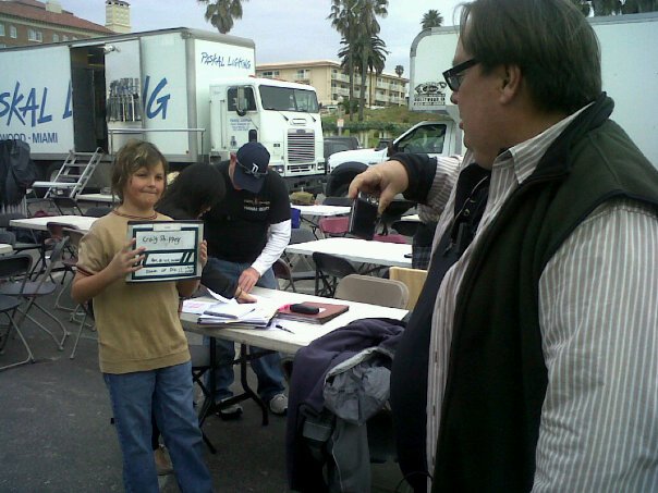 Craig on the set in Santa Monica, CA