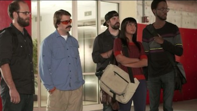 Still of Jasmine Kaur, Elliott Dixon, Peter McNerney, Matthew and Jared Young in Stuff You Should Know