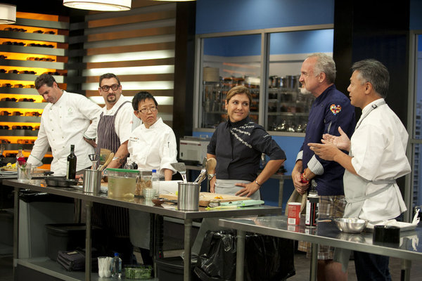 Still of Takashi Yagihashi and Kerry Heffernan in Top Chef Masters (2009)