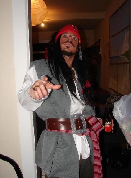 Thomas Rimmer as Captain Jack Sparrow.