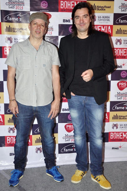 Lab Director Andrew T Mackay and Laurent Koppitz of FAMES Project at the 2nd Mumbai Composer's Lab at day 4 of 16th Mumbai Film Festival (MAMI)